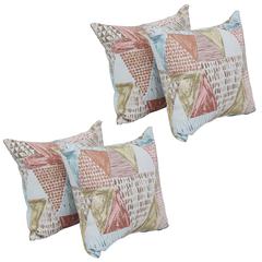 17-inch Jacquard Throw Pillows with Inserts (Set of 4)  9910-S4-ID-106