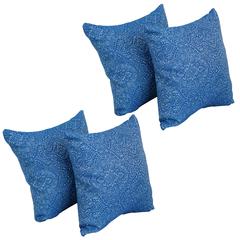 17-inch Jacquard Throw Pillows with Inserts (Set of 4)  9910-S4-ID-111