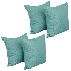 17-inch Jacquard Throw Pillows with Inserts (Set of 4)  9910-S4-ID-112
