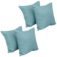 17-inch Jacquard Throw Pillows with Inserts (Set of 4)  9910-S4-ID-113