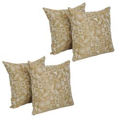 17-inch Jacquard Throw Pillows with Inserts (Set of 4)  9910-S4-ID-114