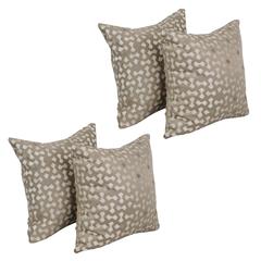 17-inch Jacquard Throw Pillows with Inserts (Set of 4)  9910-S4-ID-123