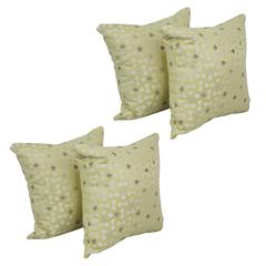 17-inch Jacquard Throw Pillows with Inserts (Set of 4)  9910-S4-ID-124
