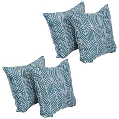 17-inch Jacquard Throw Pillows with Inserts (Set of 4)  9910-S4-ID-138