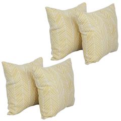 17-inch Jacquard Throw Pillows with Inserts (Set of 4)  9910-S4-ID-139