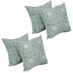 17-inch Jacquard Throw Pillows with Inserts (Set of 4)  9910-S4-ID-144