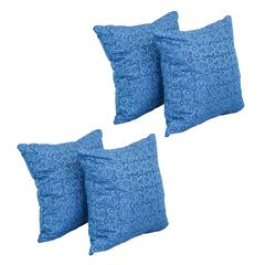 17-inch Jacquard Throw Pillows with Inserts (Set of 4)  9910-S4-ID-145