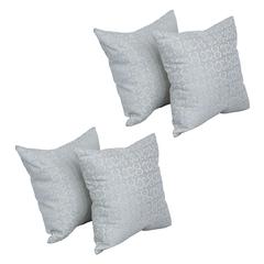 17-inch Jacquard Throw Pillows with Inserts (Set of 4)  9910-S4-ID-146