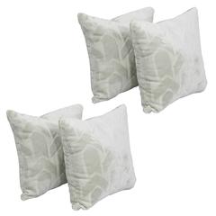 17-inch Jacquard Throw Pillows with Inserts (Set of 4)  9910-S4-ID-151