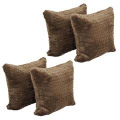 17-inch Jacquard Throw Pillows with Inserts (Set of 4)  9910-S4-ID-153