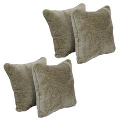 17-inch Jacquard Throw Pillows with Inserts (Set of 4)  9910-S4-ID-154