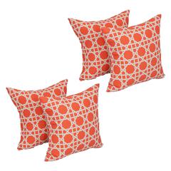 17-inch Square Polyester Outdoor Throw Pillows (Set of 4) 9910-S4-OD-111