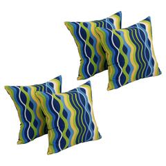 17-inch Square Polyester Outdoor Throw Pillows (Set of 4) 9910-S4-OD-124