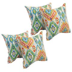 17-inch Square Polyester Outdoor Throw Pillows (Set of 4) 9910-S4-OD-163