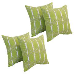 17-inch Square Polyester Outdoor Throw Pillows (Set of 4) 9910-S4-OD-169