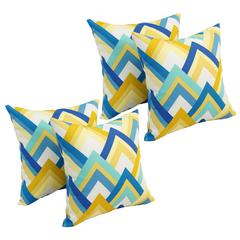 17-inch Square Polyester Outdoor Throw Pillows (Set of 4) 9910-S4-OD-184
