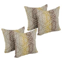 17-inch Square Premium Polyester Outdoor Throw Pillows (Set of 4) 9910-S4-PO-007