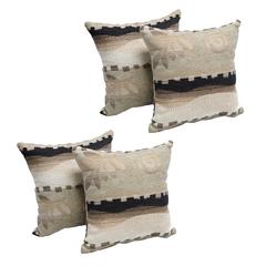 17-inch Tapestry Throw Pillows with Inserts (Set of 4) 9910-S4-ZP-ID-046