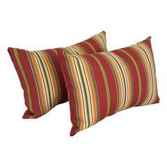 12 x 20-inch Rectangular Spun Poly Throw Pillows (Set of 2)  9911-S2-REO-17