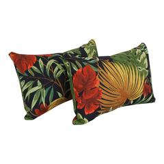 12 x 20-inch Rectangular Spun Poly Throw Pillows (Set of 2)  9911-S2-REO-30