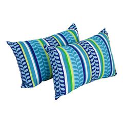 12 x 20-inch Rectangular Spun Poly Throw Pillows (Set of 2)  9911-S2-REO-35