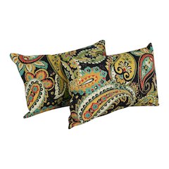 12 x 20-inch Rectangular Spun Poly Throw Pillows (Set of 2)