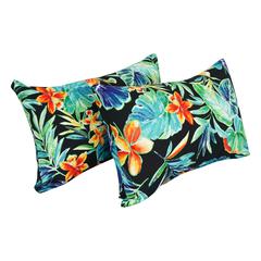 12 x 20-inch Rectangular Spun Poly Throw Pillows (Set of 2)  9911-S2-REO-62