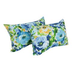 12 x 20-inch Rectangular Spun Poly Throw Pillows (Set of 2)  9911-S2-REO-65