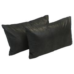 12-inch by 20-inch Rectangular Premium Faux Leather Throw Pillows (Set of 2)  9911-S2-ZP-ID-041