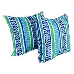 Outdoor Patterned Spun Polyester 25-inch Jumbo Throw Pillows (Set of 2) 9913-S2-REO-35