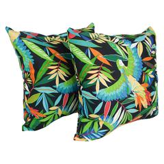 Outdoor Patterned Spun Polyester 25-inch Jumbo Throw Pillows (Set of 2) 9913-S2-REO-48