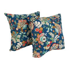 Outdoor Patterned Spun Polyester 25-inch Jumbo Throw Pillows (Set of 2) 9913-S2-REO-64