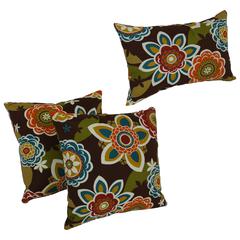 18 inch Throw Pillow and Two 20 inch by 8 inch Bolsters (Set of 3)  9917-S3-REO-50