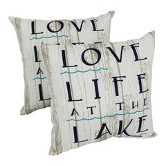 Spun Polyester 17-inch Outdoor Throw Pillows (Set of 2) CO-JO15-04-S2