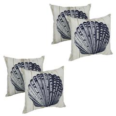 Spun Polyester 15-inch Outdoor Throw Pillows (Set of 4) CO-JO15-05-S4