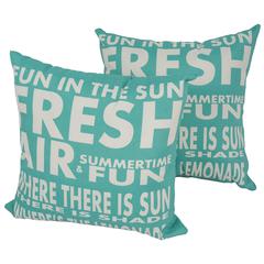 Blazing Needles 17-inch Outdoor Spun Polyester Throw Pillows (Set of 2)