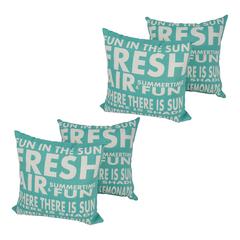 Spun Polyester 17-inch Outdoor Throw Pillows (Set of 4) CO-JO16-01-S4