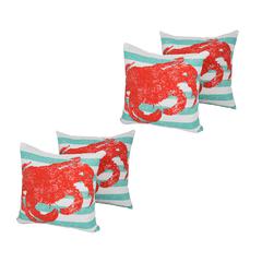 Spun Polyester 17-inch Outdoor Throw Pillows (Set of 4) CO-JO16-04-S4