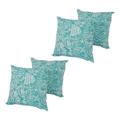 Spun Polyester 17-inch Outdoor Throw Pillows (Set of 4)  CO-JO16-10-S4