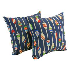 Spun Polyester 17-inch Outdoor Throw Pillows (Set of 2) CO-JO18-09-S2