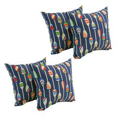 Spun Polyester 17-inch Outdoor Throw Pillows (Set of 4)  CO-JO18-09-S4