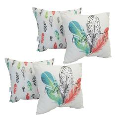 Spun Polyester 17-inch Double-sided Outdoor Throw Pillows (Set of 4) CO-JO18-DS-04-S4