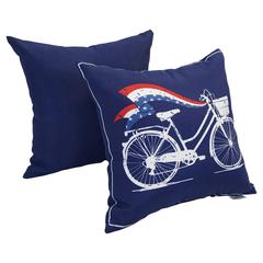 Spun Polyester 17-inch Double-sided Outdoor Throw Pillows (Set of 4) CO-JO18-DS-05-S4
