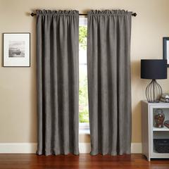 Blazing Needles 108-inch by 52-inch Microsuede Blackout Curtain Panels (Set of 2)