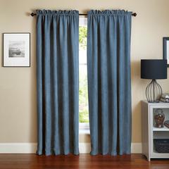Blazing Needles 108-inch by 52-inch Microsuede Blackout Curtain Panels (Set of 2)