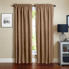 Blazing Needles 108-inch by 52-inch Microsuede Blackout Curtain Panels (Set of 2)