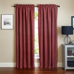Blazing Needles 108-inch by 52-inch Microsuede Blackout Curtain Panels (Set of 2)