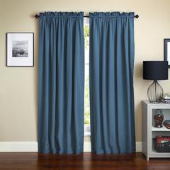 Blazing Needles 108-inch by 52-inch Twill Curtain Panels (Set of 2)