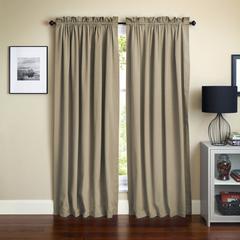 Blazing Needles 108-inch by 52-inch Twill Curtain Panels (Set of 2)