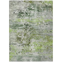 Machine Washable Indoor/Outdoor Chantille Aloe 3' x 5' Rug